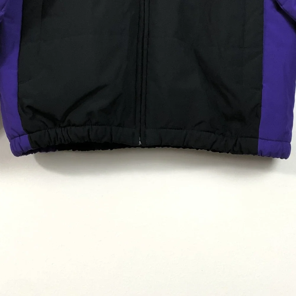 Vintage Majestic Colorado Rockies MLB Full Zip Jacket Youth Sz L Black Purple